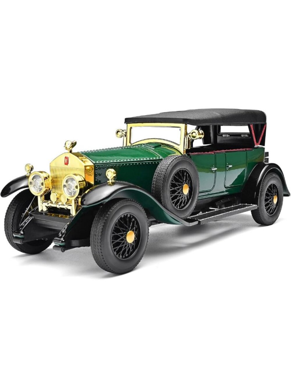 Vintage 1/24 Diecast Phantom Model Car - Green Classic Toy Vehicle Collectible
